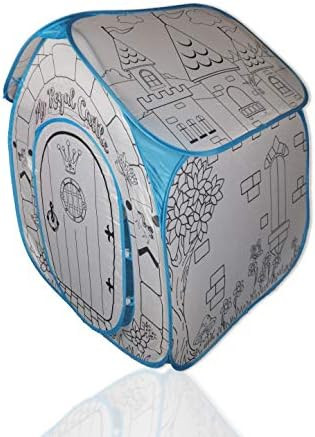 Color Your Own Tent for Kids - Indoor Playhouse Pop Up Tent for Boys and Girl Comes with Six Wash... | Amazon (US)