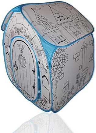 Color Your Own Tent for Kids - Indoor Playhouse Pop Up Tent for Boys and Girl Comes with Six Wash... | Amazon (US)