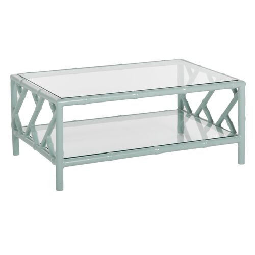 Kit Chippendale Coffee Table, Celadon | One Kings Lane