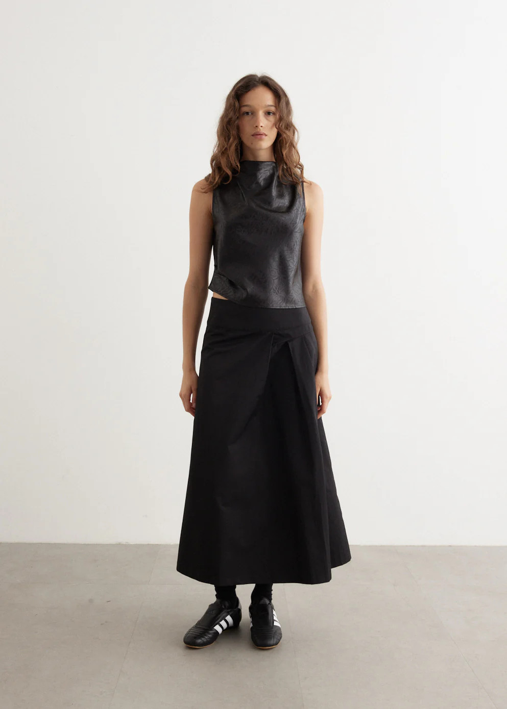 Rhone Pleated Midi Skirt | Incu