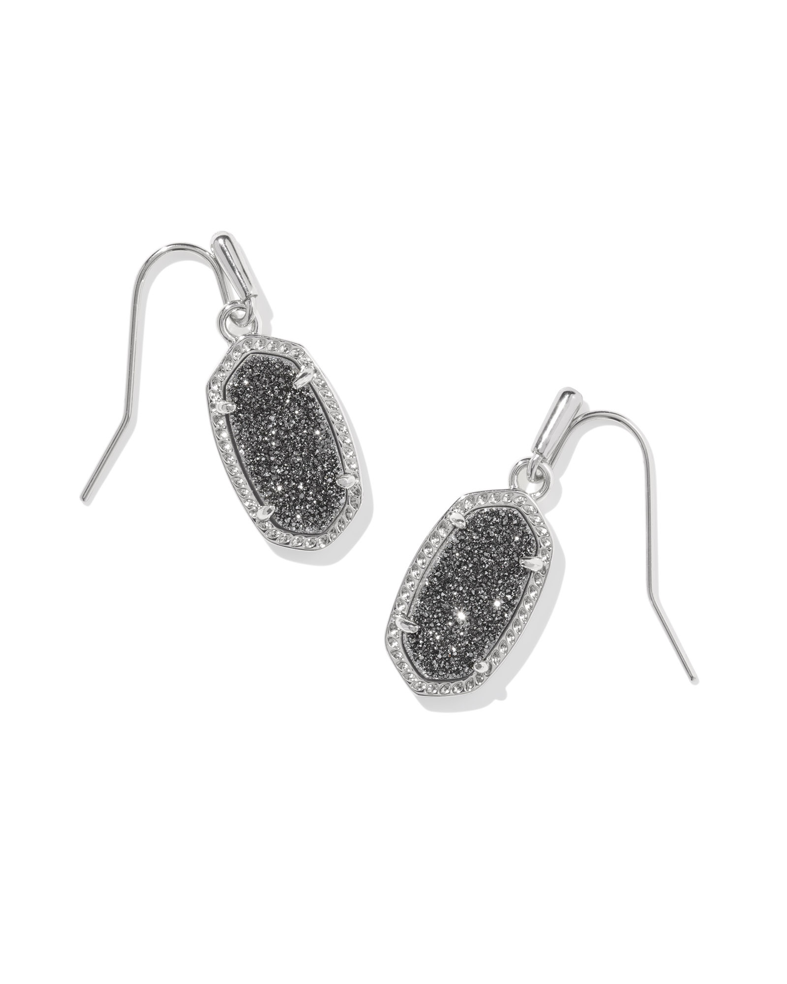 Lee Silver Drop Earrings in Platinum Drusy | Kendra Scott | Kendra Scott