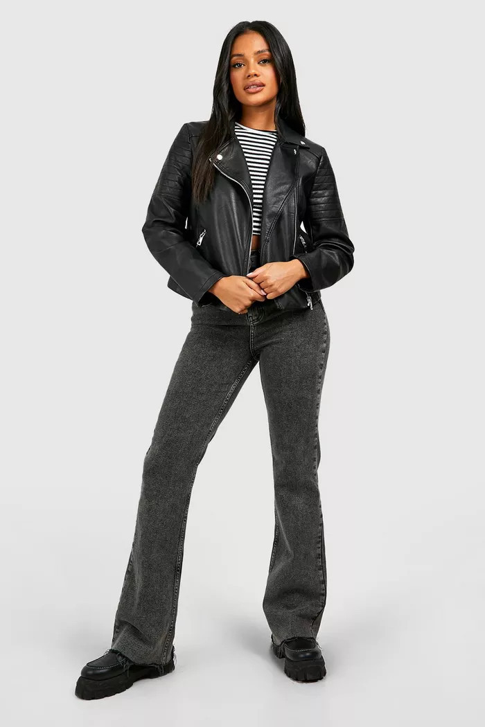 Faux Leather Moto Jacket | boohoo (US & Canada)