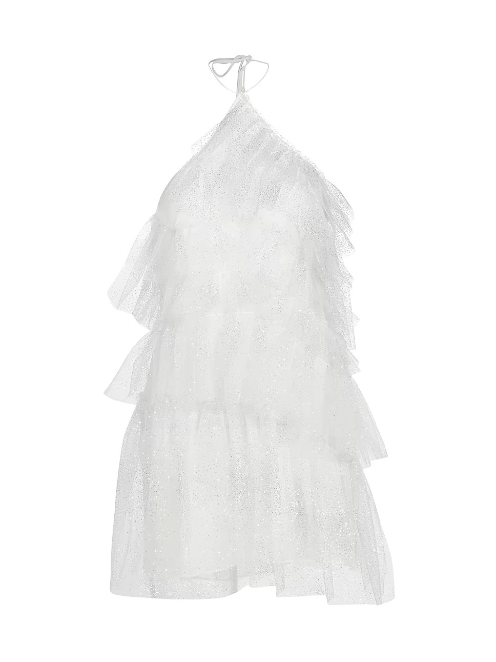 Sparkle Lou Tulle Halter Minidress | Saks Fifth Avenue