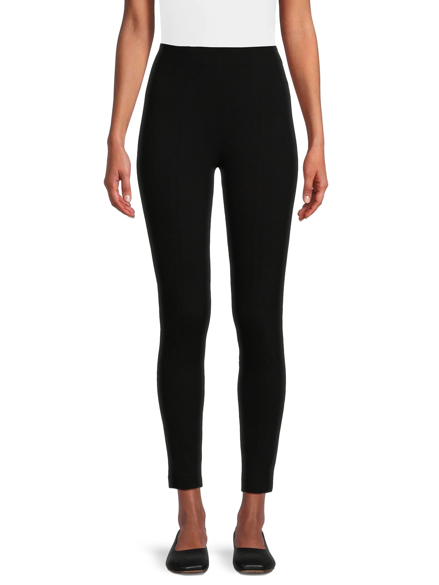 Time and Tru Women's Skinny Ponte Pants, 28” Inseam for Regular, Sizes XS-XXL | Walmart (US)