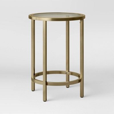 Greenwich Round Glass End Table - Threshold™ | Target