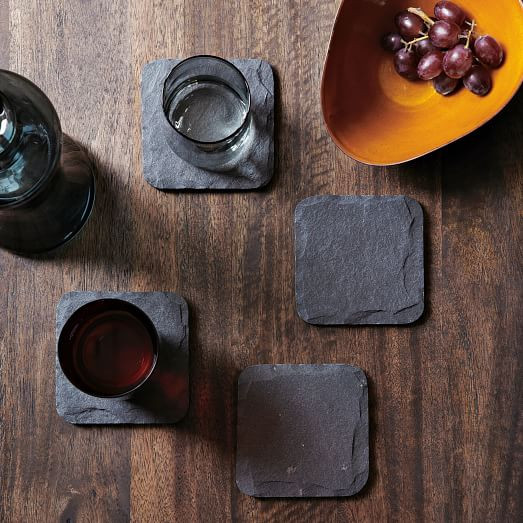 Slate Coasters (Set of 4) | West Elm (US)