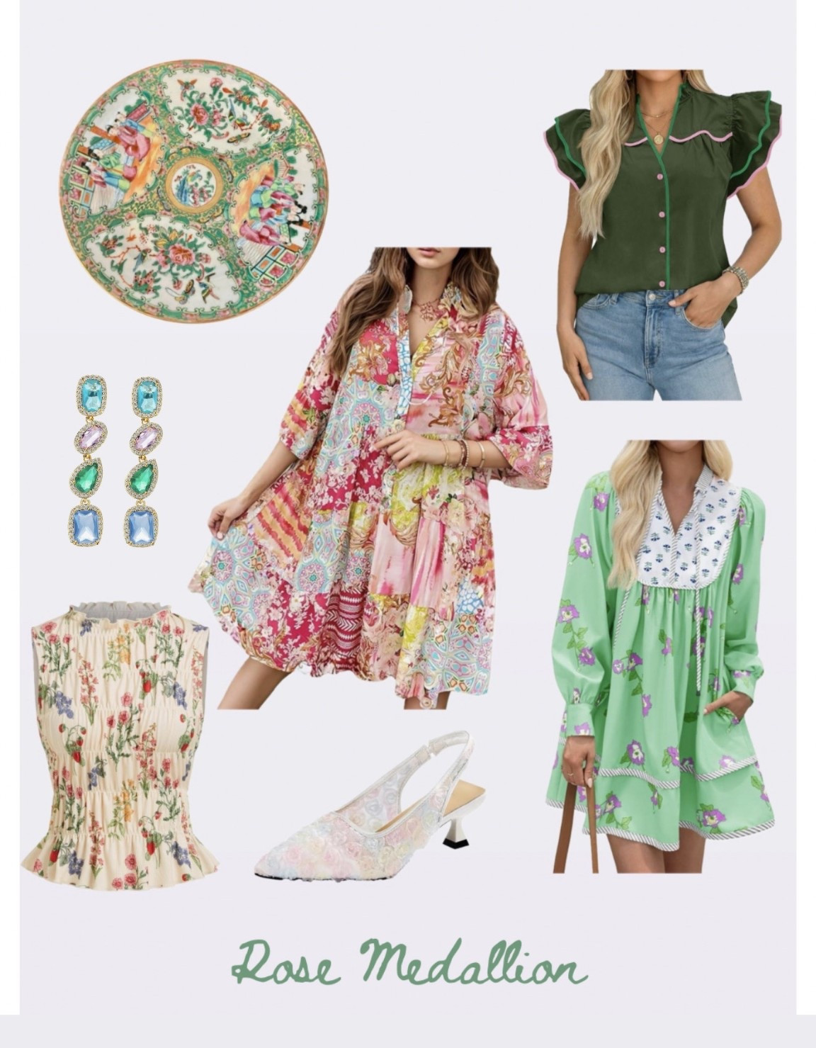 Outfits inspired by Rose Medallion plates 💐

#LTKU #LTKootd #LTKSeasonal