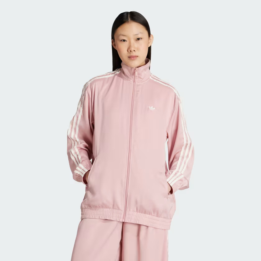 adidas Originals Satin Ruffle 3-Stripes Firebird Track Jacket | adidas (US)