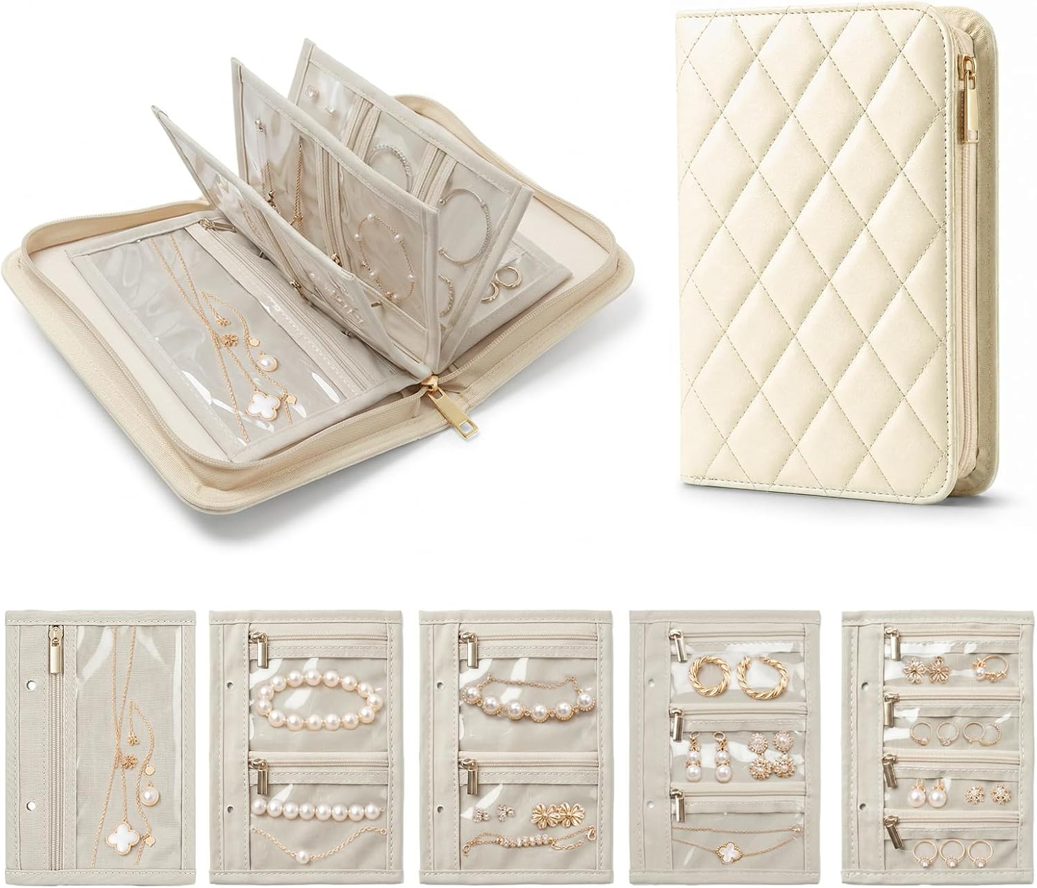 Travel Jewelry Organizer Case, Storage Book for Women | Amazon (US)