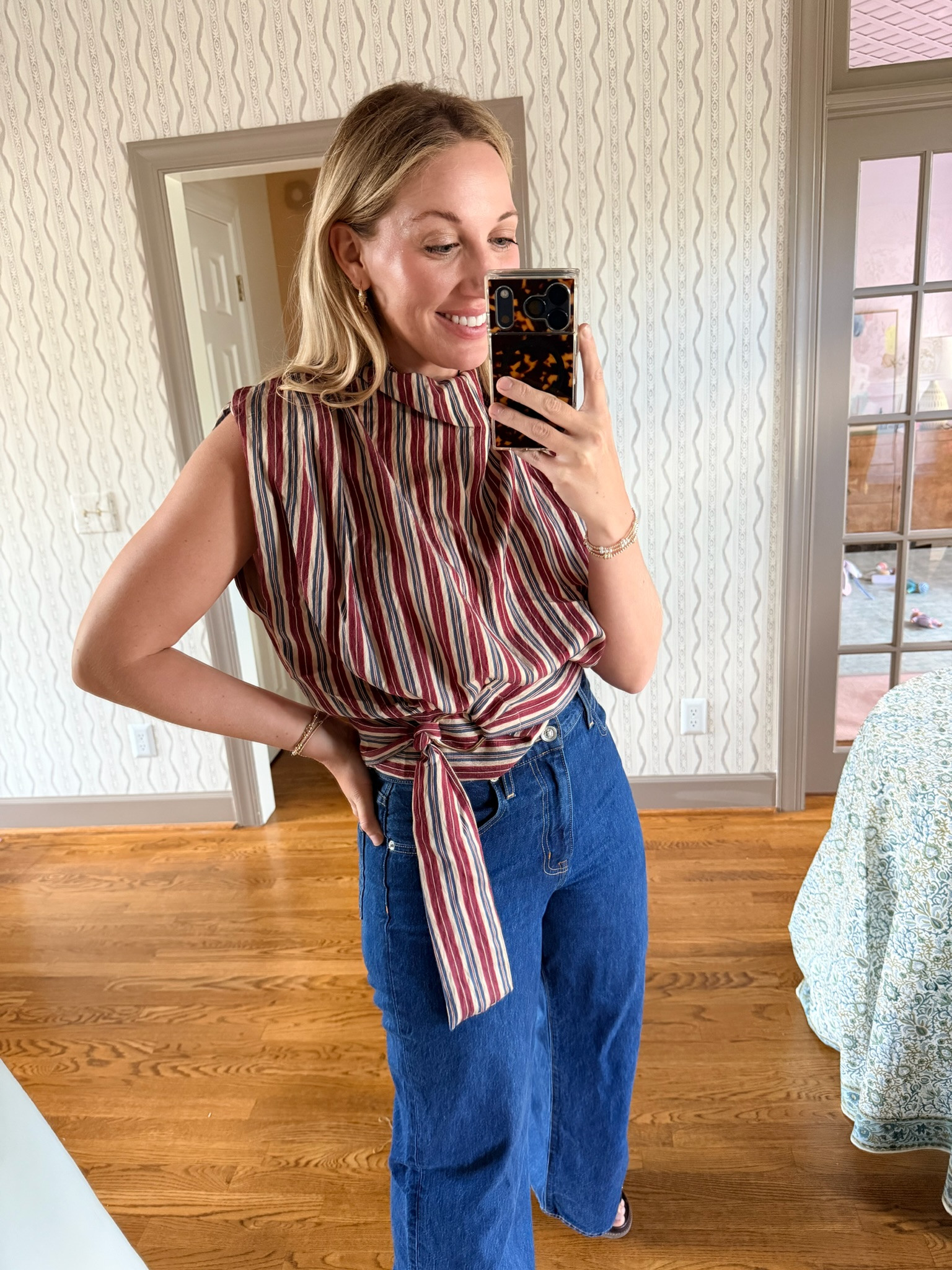 This Zara top is everything! Such a statement piece and I can't wait to wear it for gameday!

Wearing a Medium in the top and 28 in my jens!

#Zara #ZaraFashion #TheSouthernSource 

 #LTKgrwm #LTKootd #LTKSeasonal