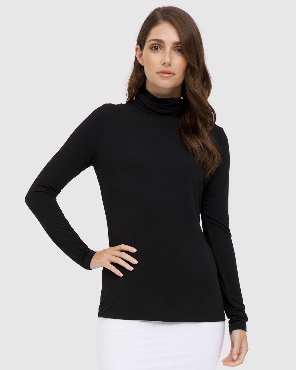 Bamboo Turtleneck Top | THE ICONIC (AU & NZ)