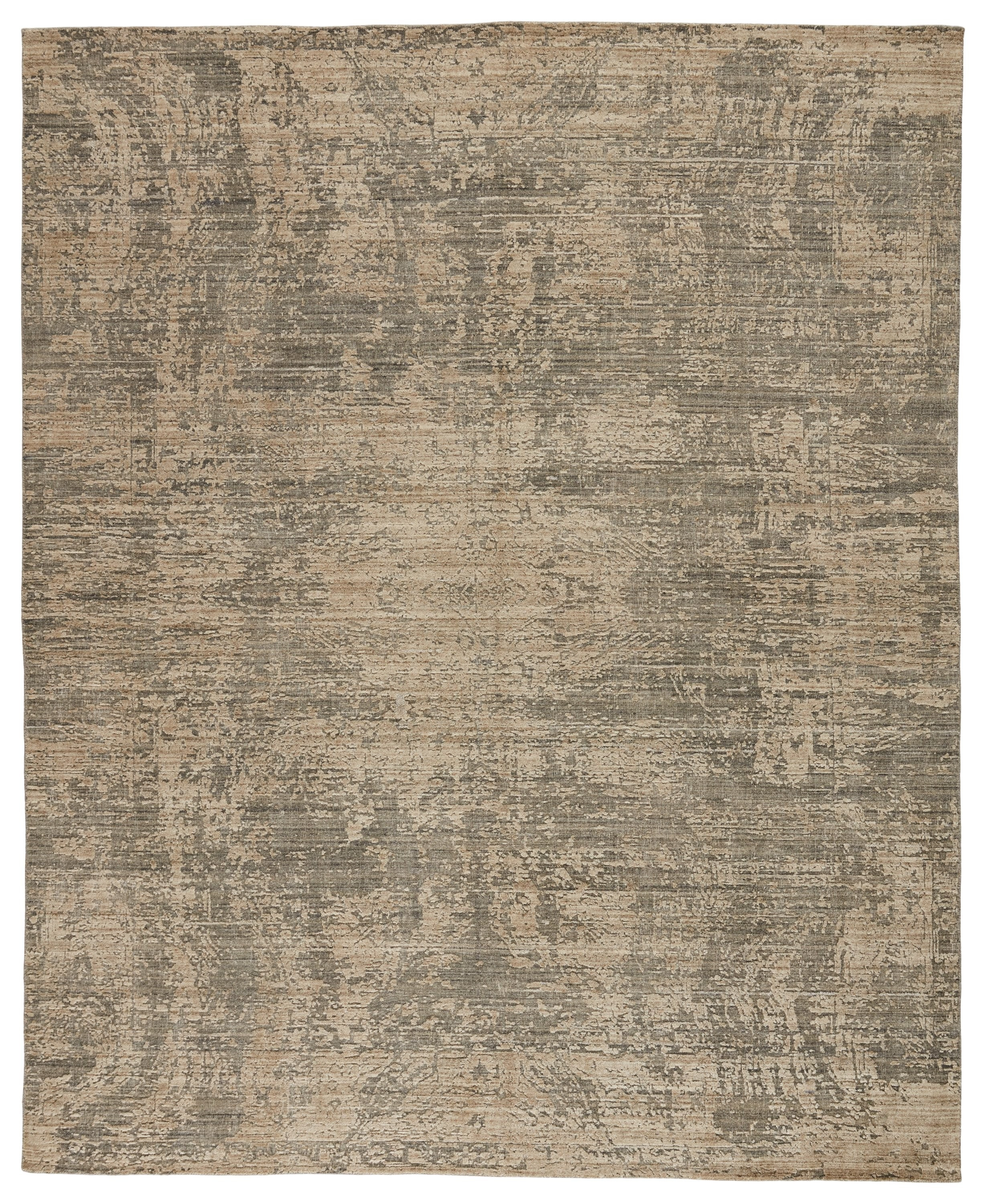 Lizea Handmade Abstract Gray & Beige Rug – BURKE DECOR | Burke Decor