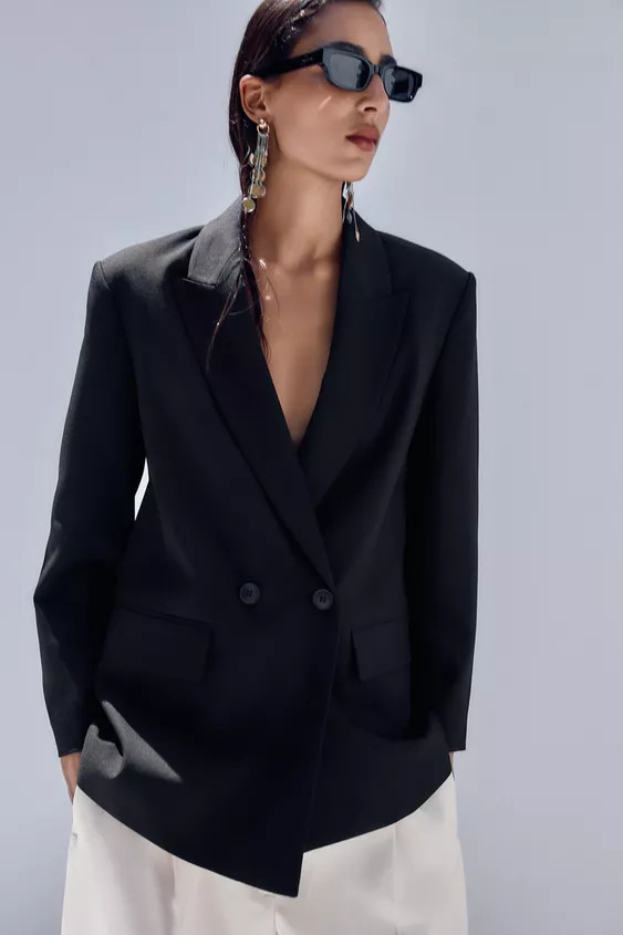 OVERSIZED DOUBLE BREASTED BLAZER | Zara Canada