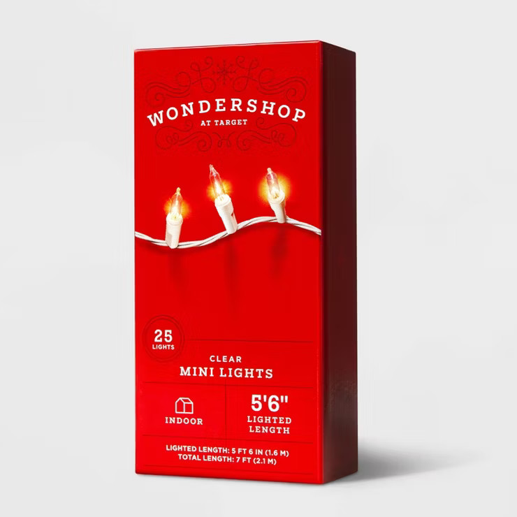25ct Incandescent Mini Christmas String Lights - Wondershop™ | Target