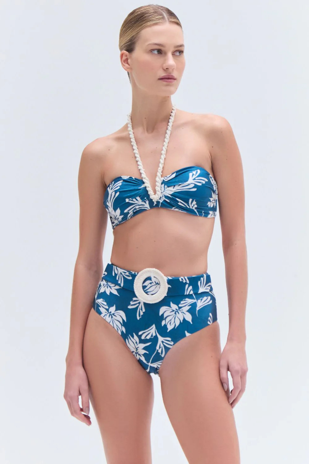 ARTICHOKE HIGH WAIST BIKINI BOTTOM | PatBO