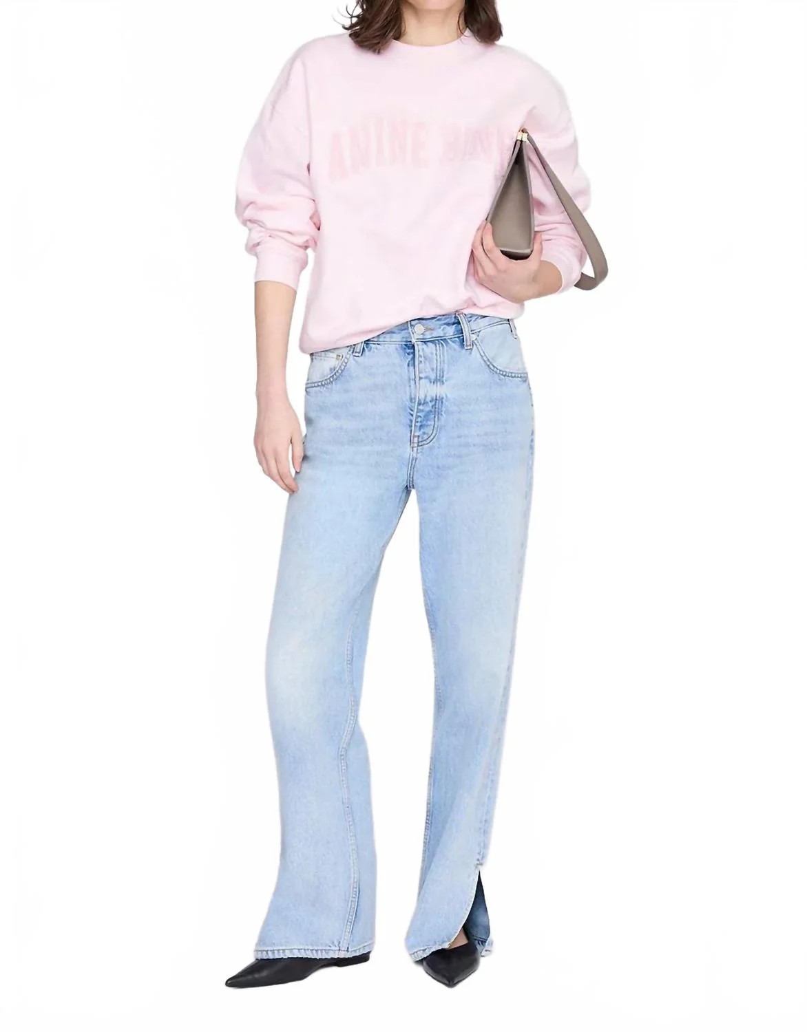 Spencer Sweatshirt In Powder Pink | Shop Simon