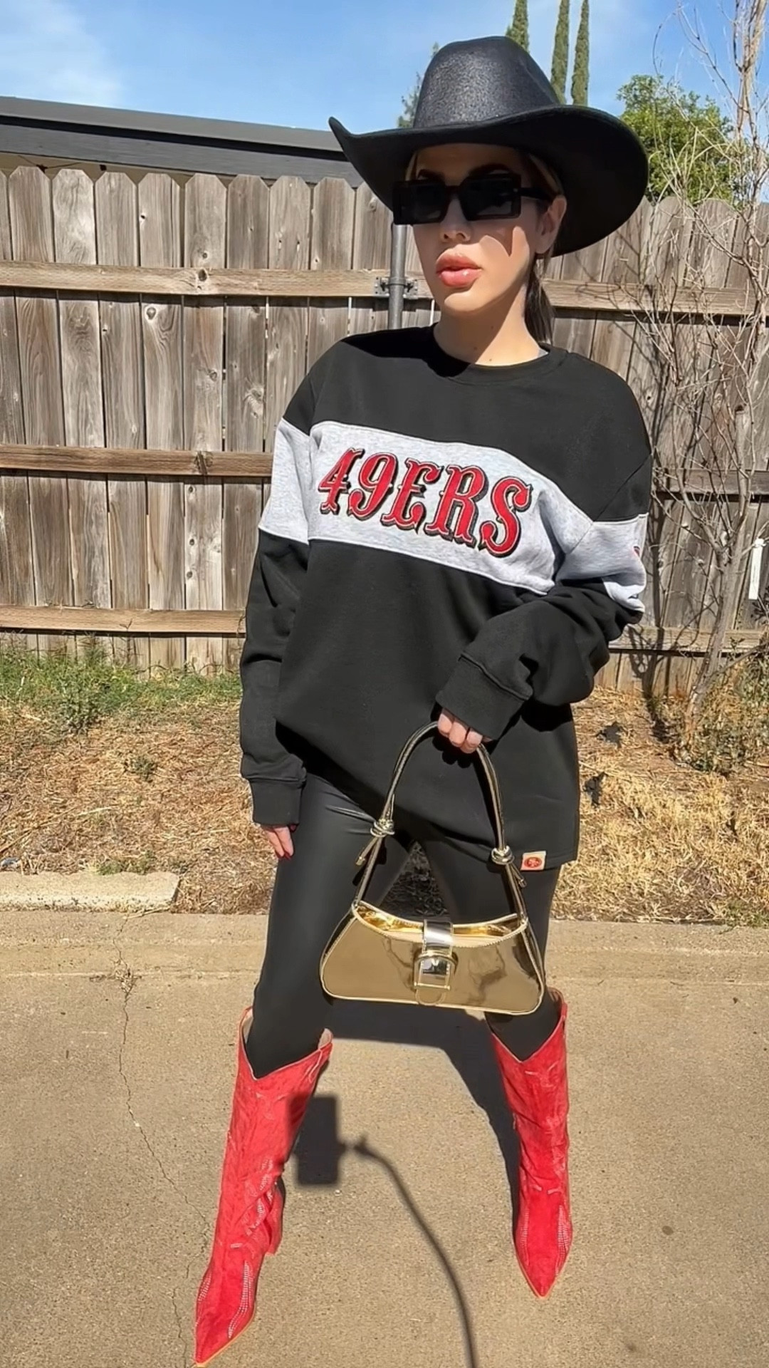 Bang bang niner gang. 49er outfit. Niner outfit. NFL outfit. Niners but make it country. 

#LTKfamily #LTKstyletip #LTKbeauty