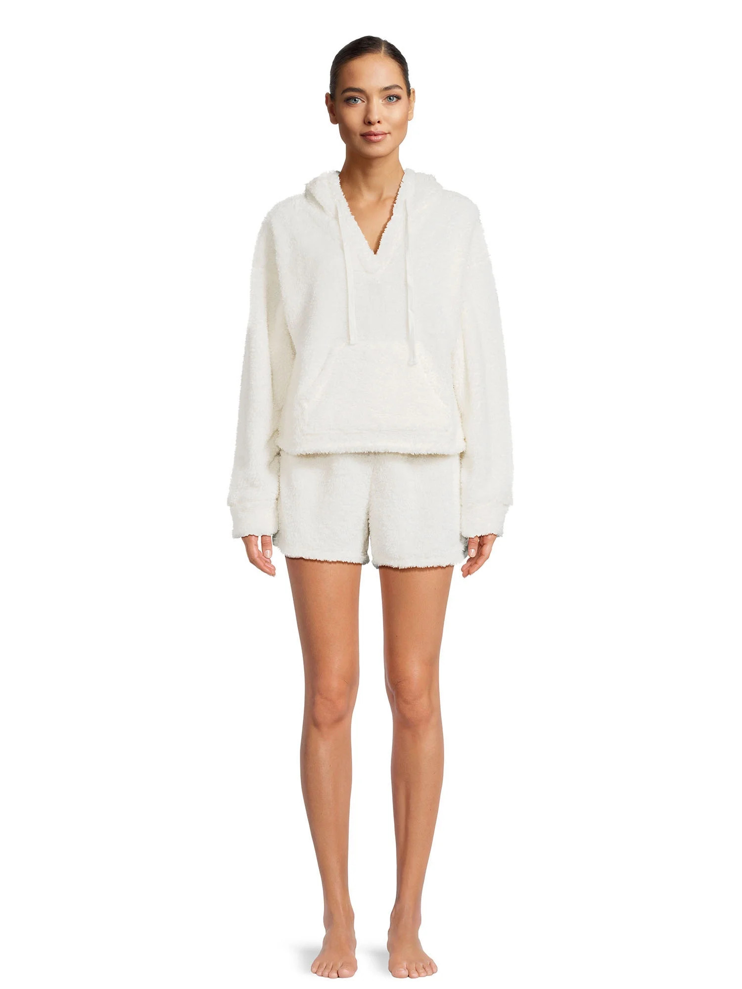 No Boundaries Juniors Hoodie and Shorts Active Set, 2-Piece, Sizes XS-3XL | Walmart (US)