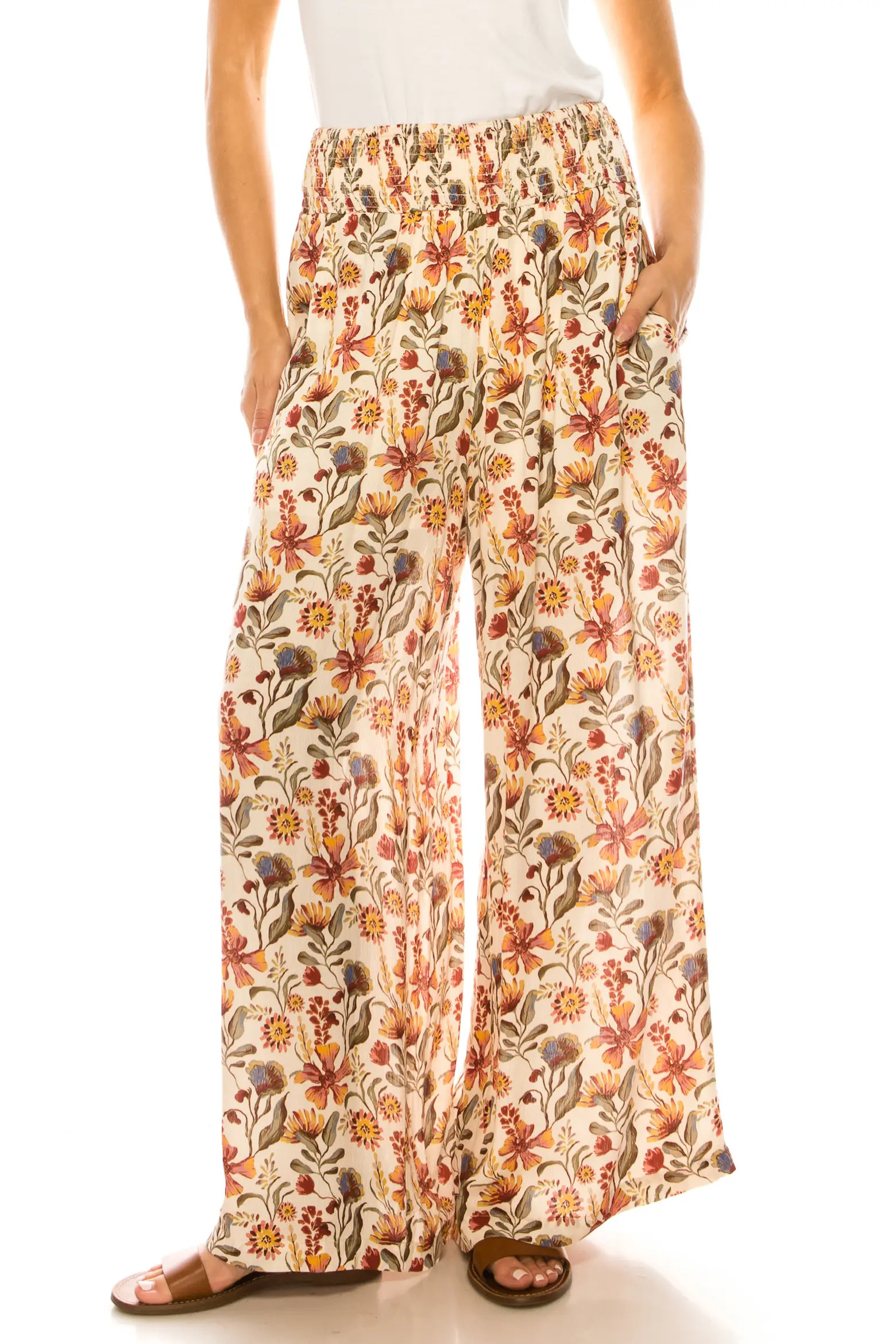 A COLLECTIVE STORY Floral Print Wide Leg Pants (Women) | Nordstrom | Nordstrom