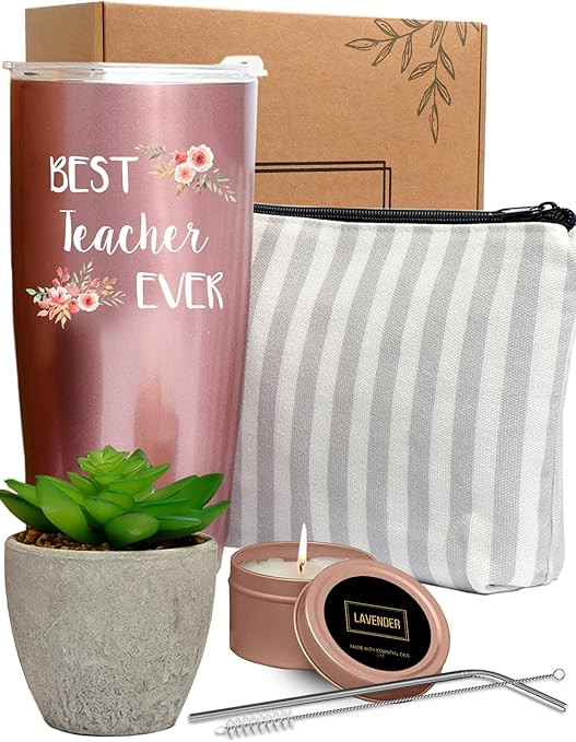 KEDRIAN Best Teacher Ever Gift Box, Gifts For Teachers, Teacher Gifts From Student, Teacher Appre... | Amazon (US)