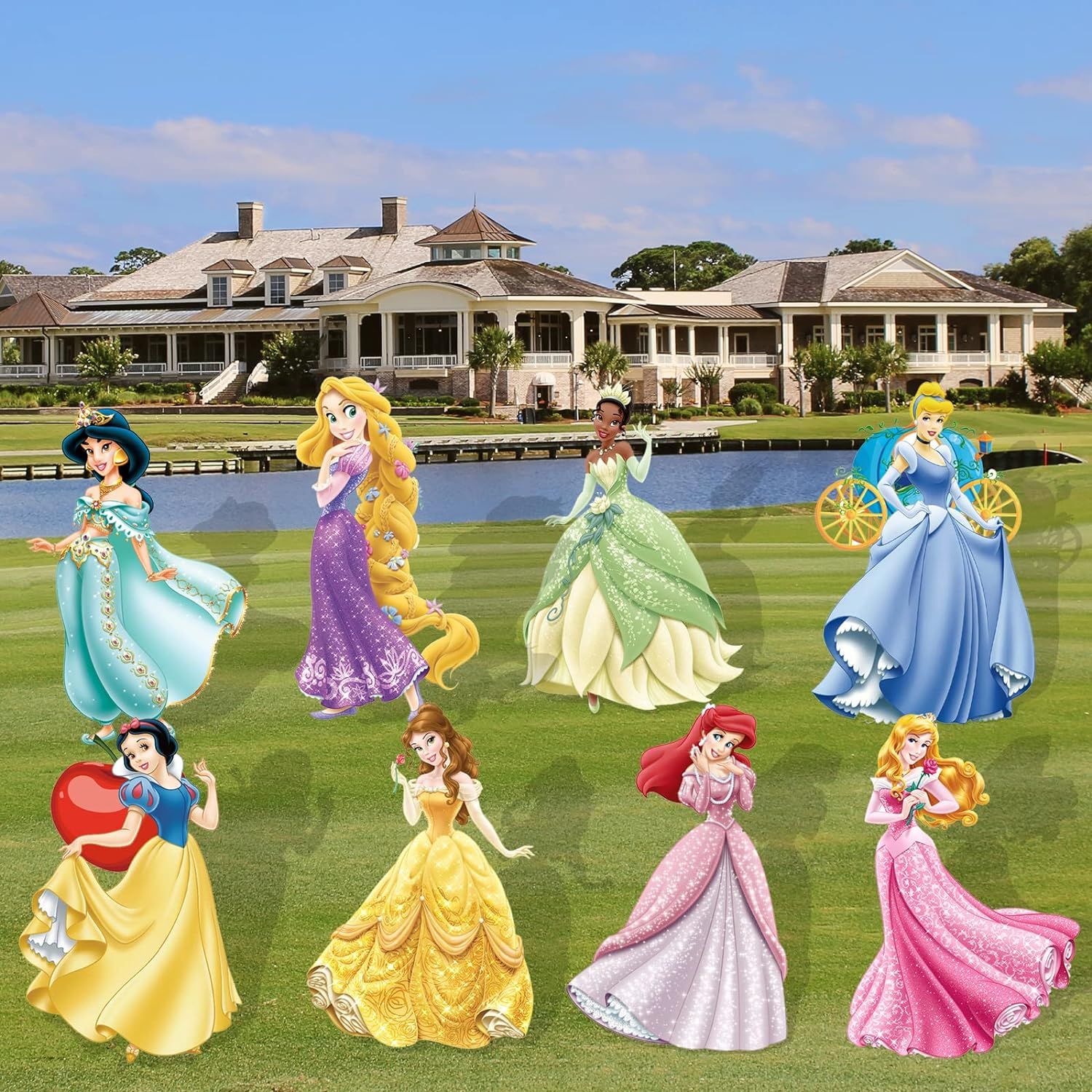 8 PCS Princess Yard Signs With Stakes, Princess Party Supplies, Princess Birthday Decorations Par... | Amazon (US)