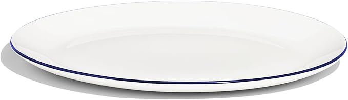 Made In Cookware | Serving Platter | White With Navy Rim | Porcelain England | Amazon (US)