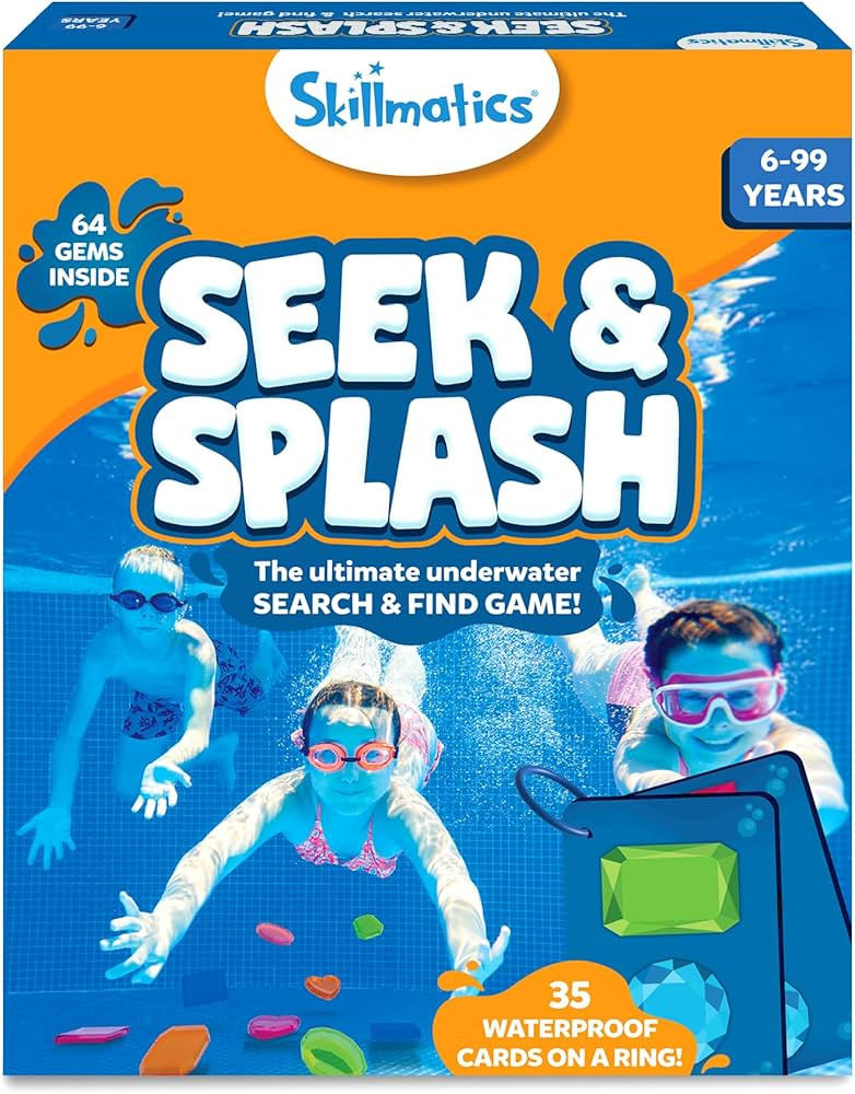 Skillmatics Seek & Splash Diving Gem Toys - Underwater Search and Find Game, Perfect for Swimming... | Amazon (US)