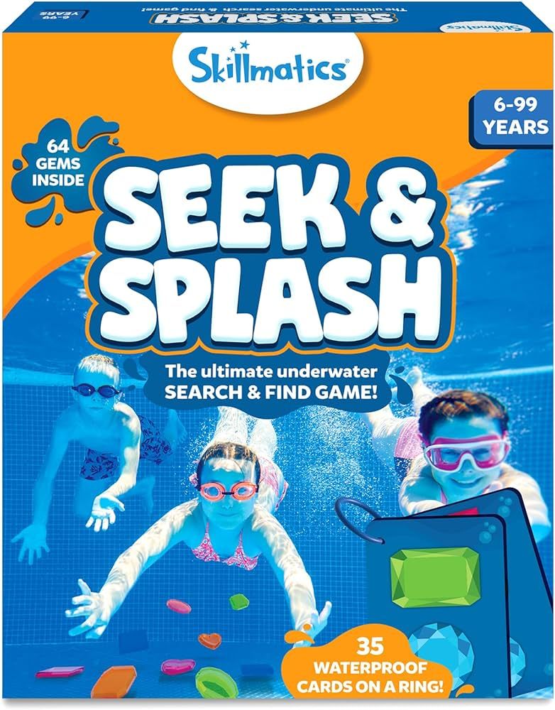 Skillmatics Seek & Splash Diving Gem Toys - Underwater Search and Find Game, Perfect for Swimming... | Amazon (US)