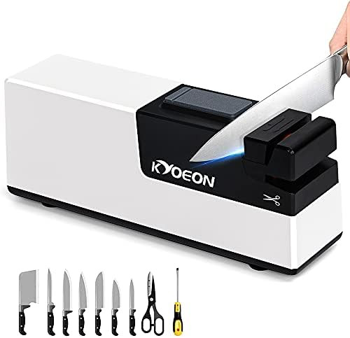 Rechargeable Electric Knife Sharpener, KYOEON 4-in-1 Professional Knife Sharpener Grinding Stone ... | Amazon (CA)