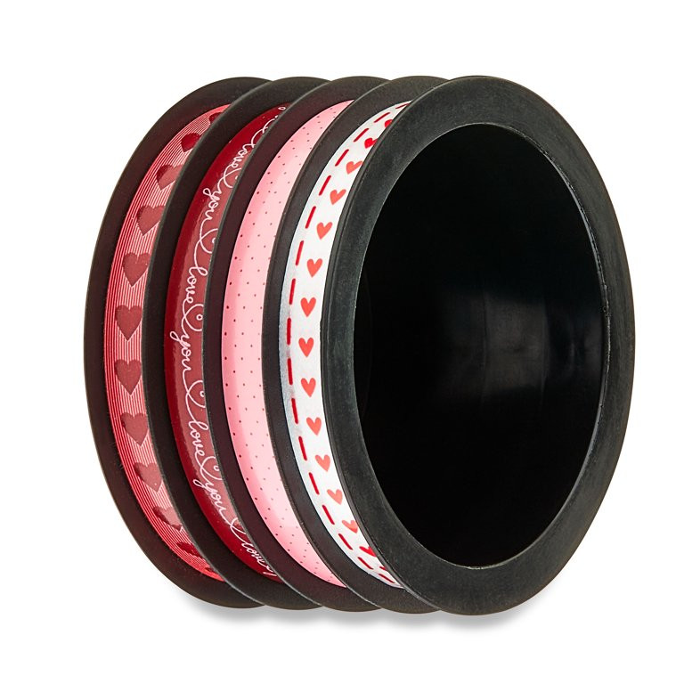 Valentine's Day 4-End Multi-Channel Multicolor Ribbon, 72', by Way To Celebrate | Walmart (US)