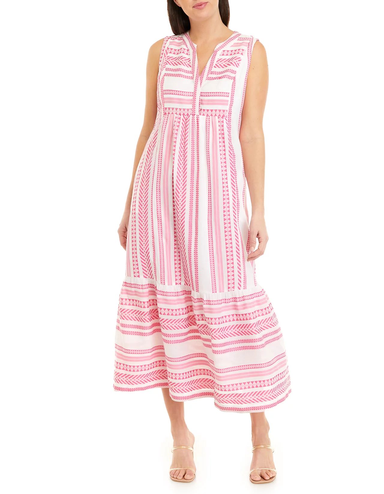 Women's Sleeveless Jacquard Maxi Dress | Belk