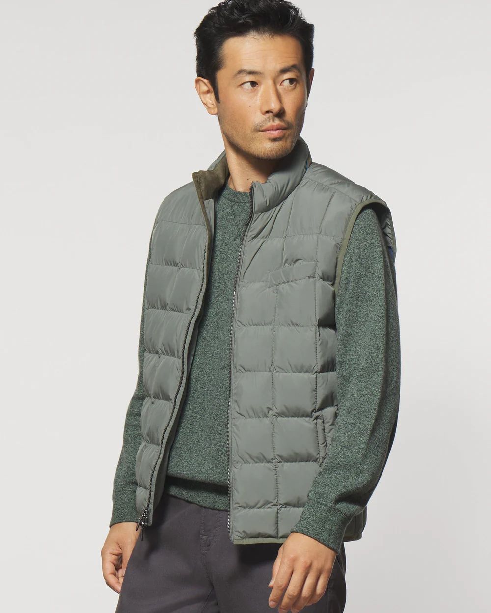 Enfield Zip Front Quilted Puffer Vest | johnnie O