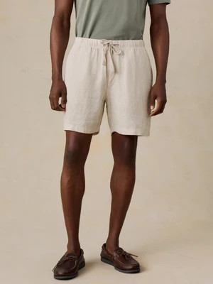 Essential Linen Short (6.5") - Weathered Sand | Faherty