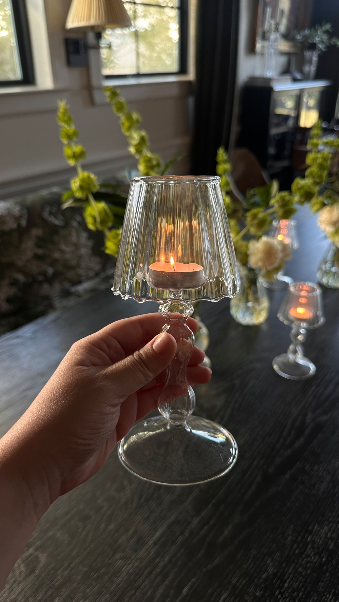 These little glass tea light candle holders are the cutest little centerpiece items I own! Can’t get over how adorable they are!

#LTKHome