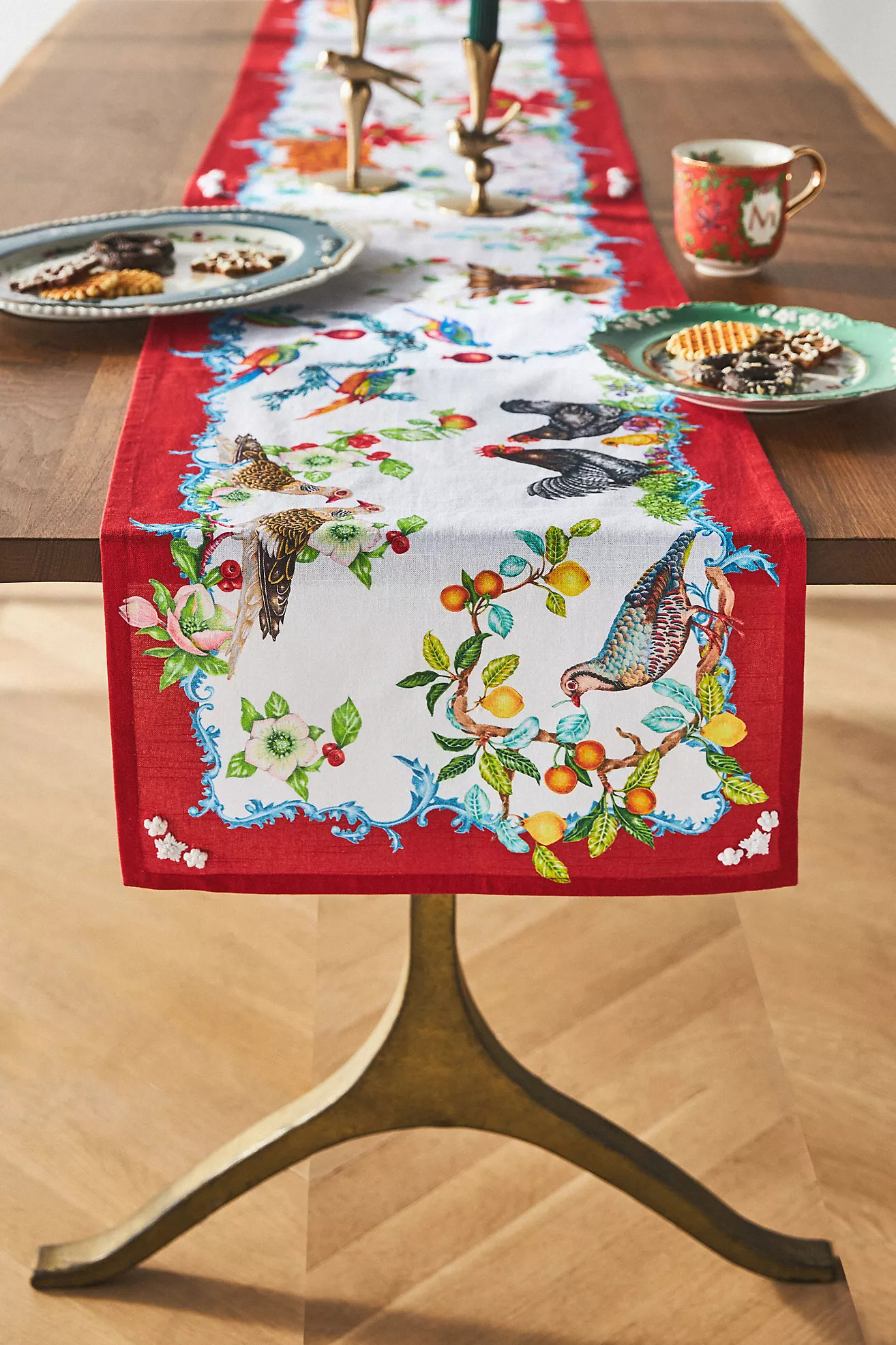 Lou Rota Twelve Days of Christmas Table Runner | Anthropologie (US)
