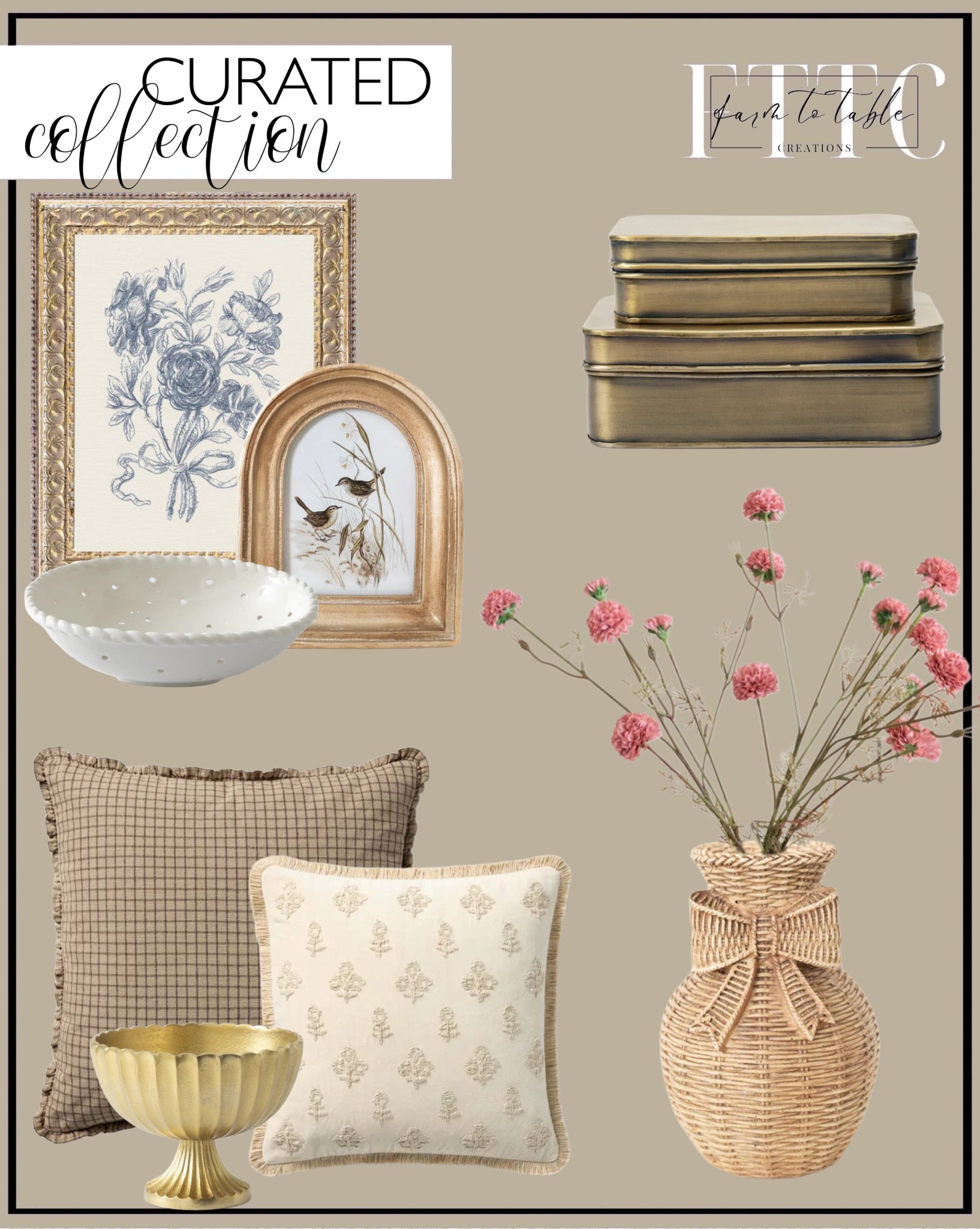 Eco Chic Home Finds for a Warm, Neutral Home

Follow @farmtotablecreations on Instagram for more cozy home styling and timeless home finds.

This Eco Chic roundup is all about effortless texture and soft, neutral layers that feel elevated but still livable. From woven accents and warm brass tones to classic pillows and framed artwork, each piece brings a natural, collected look that works beautifully in everyday spaces. These are the kinds of details that add depth and warmth without overpowering a room—perfect for styling shelves, consoles, or coffee tables with intention.

#ecochichome #neutralhomedecor #homestyling #decorfinds #accentdecor #pillows #wovenhome #cozyhome

#LTKHome #LTKSeasonal