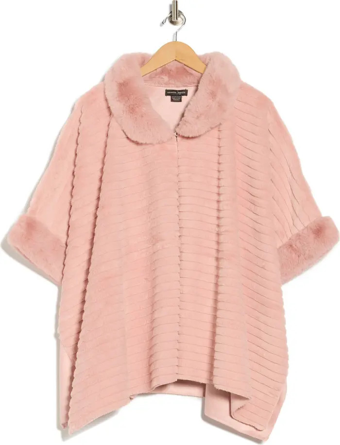 Nanette Lepore Collared Faux Fur Ruana | Nordstromrack | Nordstrom Rack