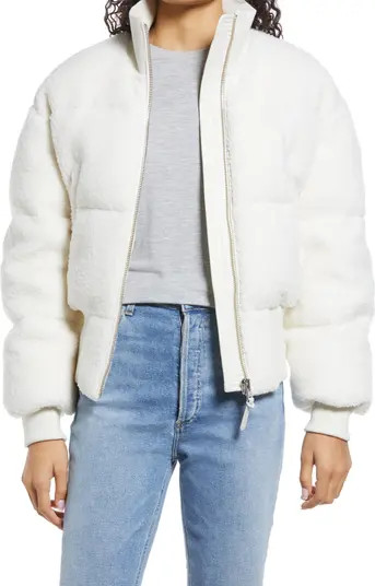 Reagan Teddy Fleece Down Puffer Jacket | Nordstrom Canada