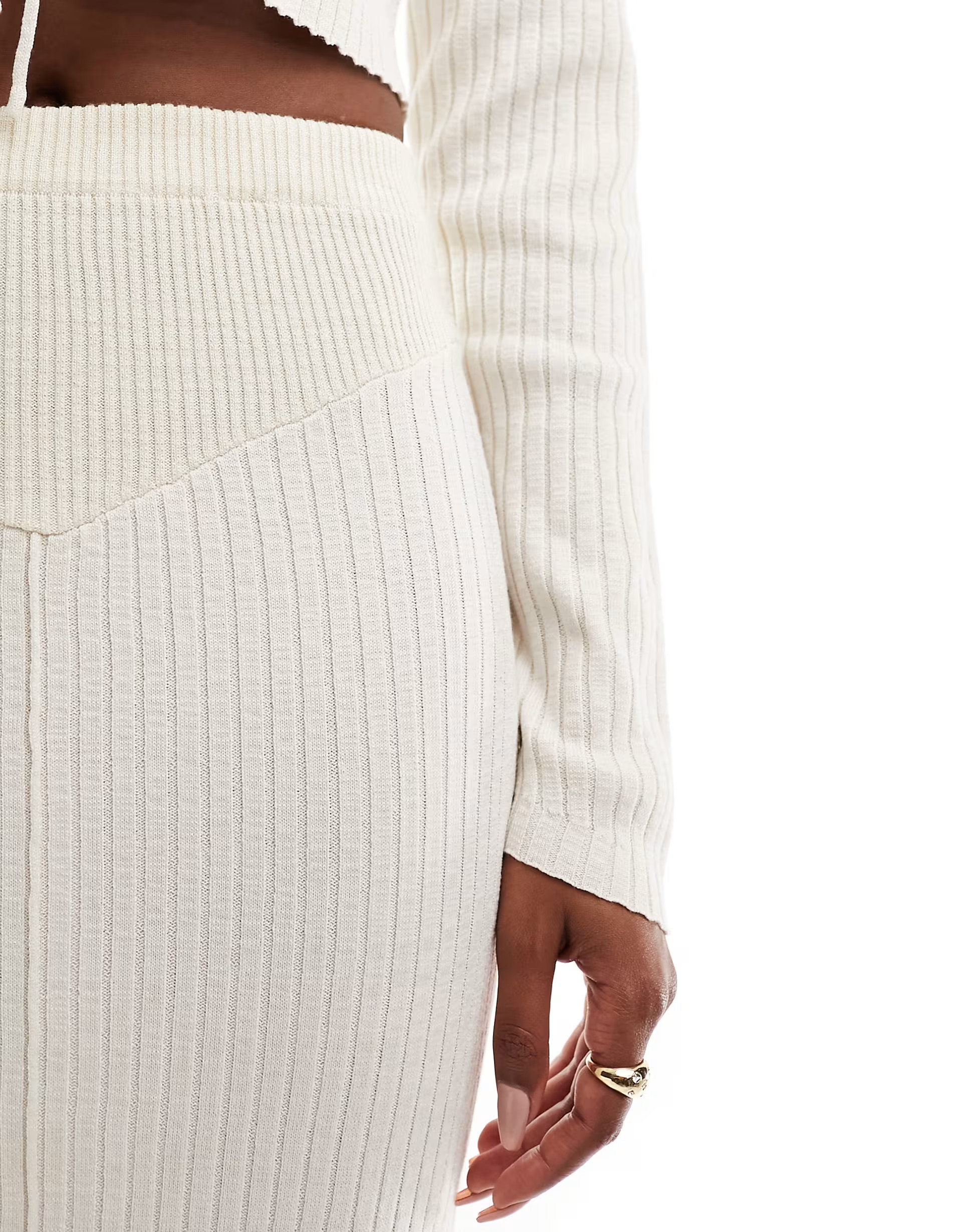 Simmi knitted maxi skirt in cream - part of a set | ASOS (Global)