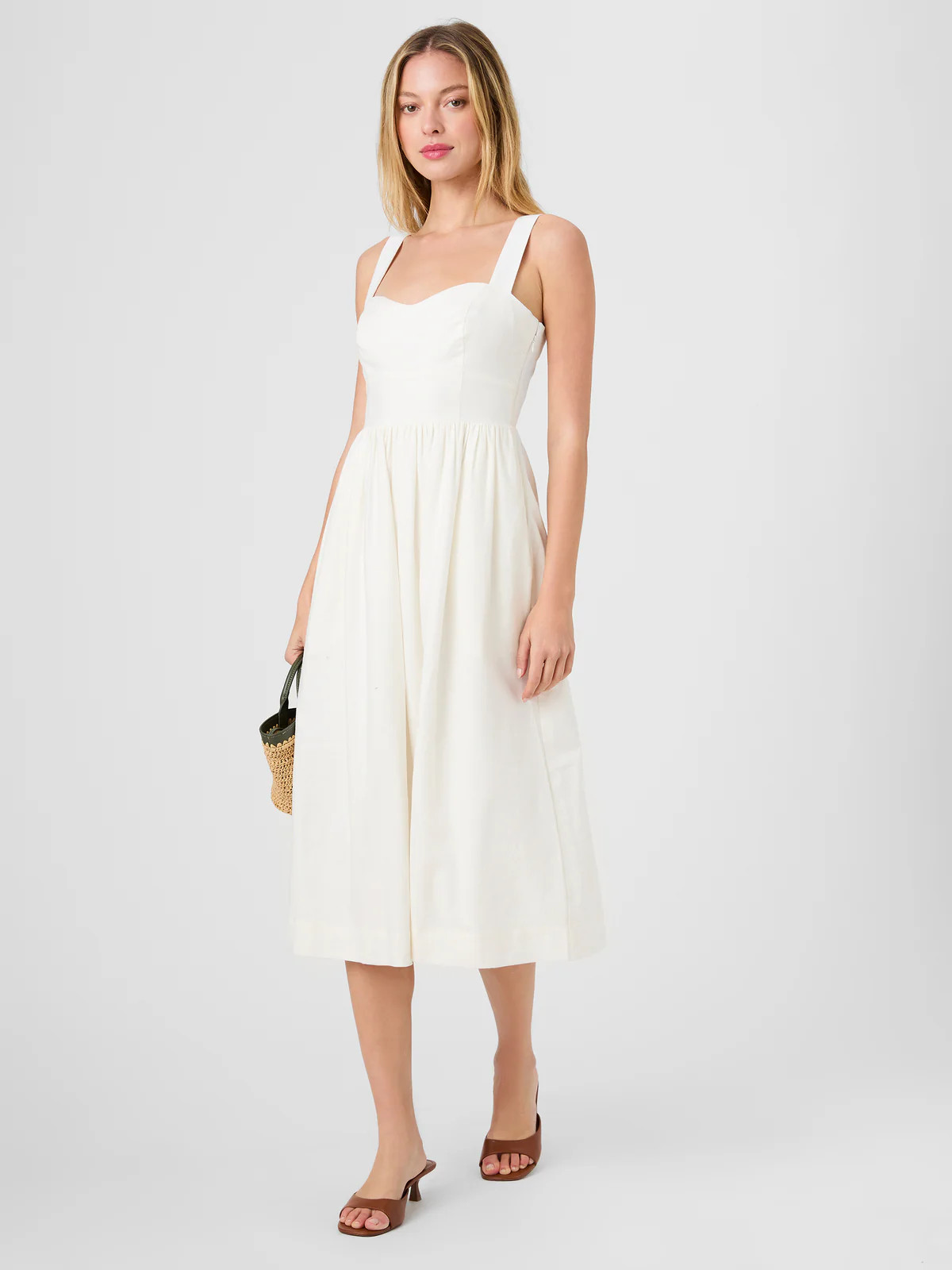 ASPEN LINEN MIDI DRESS | French Connection (US)