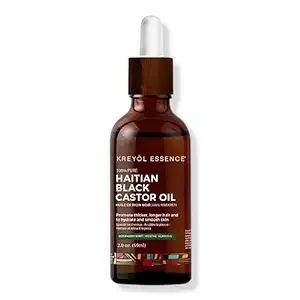 Kreyol Essence - Haitian Black Castor Oil for Skin and Hair, Rosemary Peppermint 2 Oz Glass Bottl... | Amazon (US)