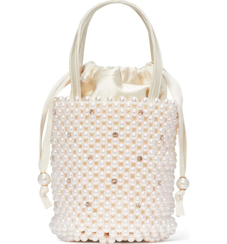 kate spade new york imitation pearl & crystal bucket bag | Nordstrom | Nordstrom
