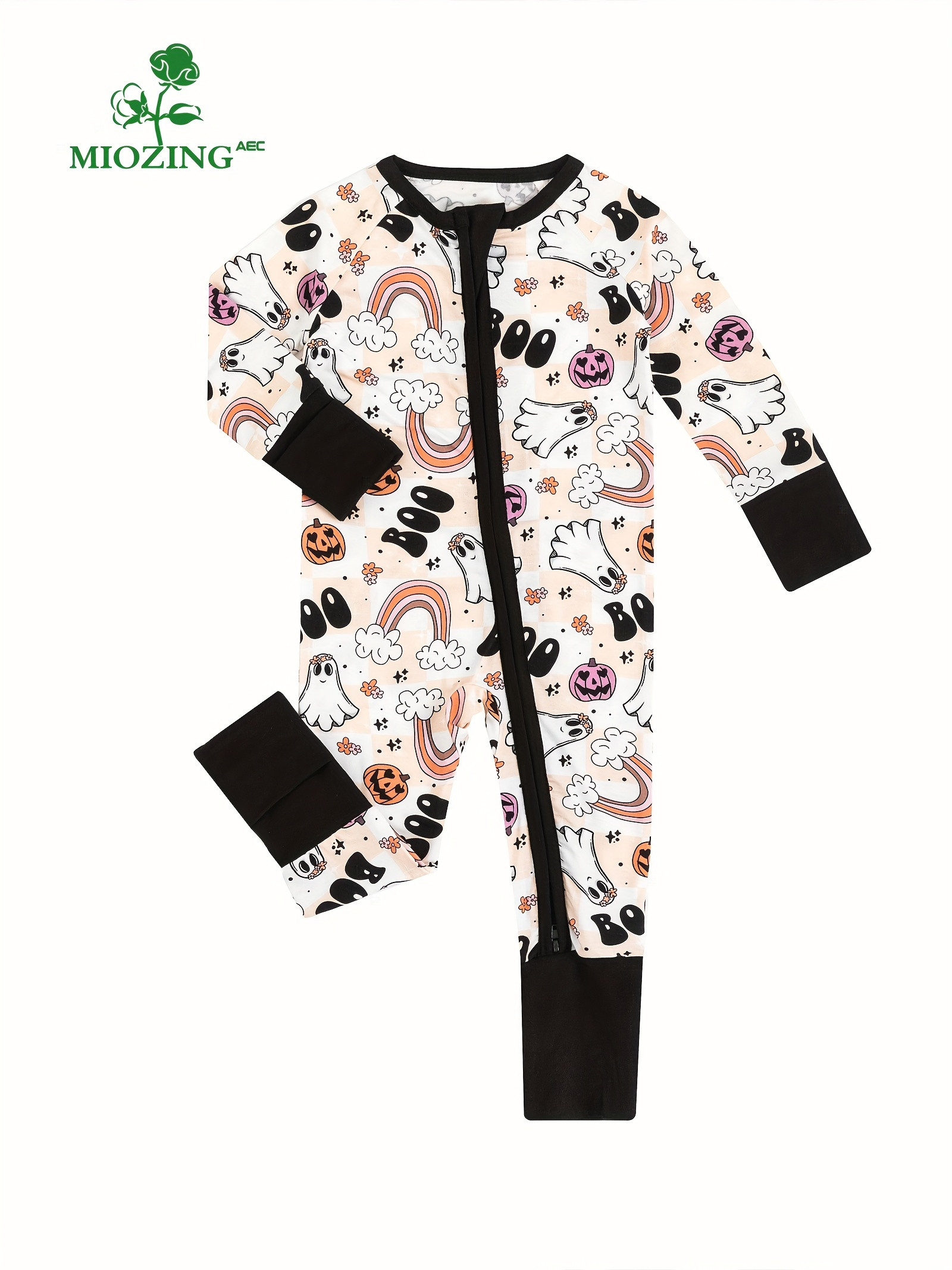 Miozing Baby's Cartoon Halloween Ghost Rainbow Pattern - Temu | Temu Affiliate Program