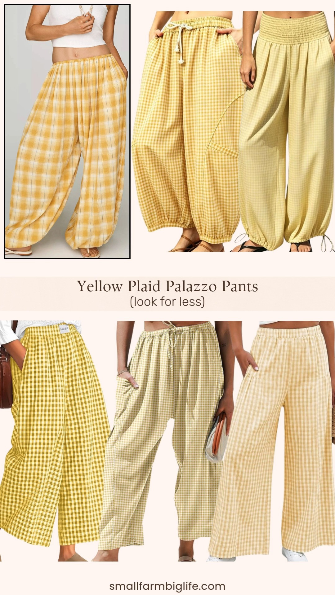 Yellow plaid and gingham palazzo pants are such a fun and unexpected summer trend and Amazon has so many cute styles right now all at amazing prices. From barrel leg and balloon styles to wide leg culottes and flowy skirt pants, there is a silhouette in this round up for every body type and every summer vibe. Yellow is such a happy and versatile summer color that pairs beautifully with a simple white tank, a fitted crop top, or even a denim shirt tied at the waist. These are the kind of statement pants that make an outfit without any effort. Tap to shop! 

 #LTKgrwm #LTKootd #LTKOver40