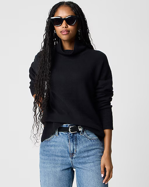Mockneck sweater in extra-soft yarn | J.Crew Factory
