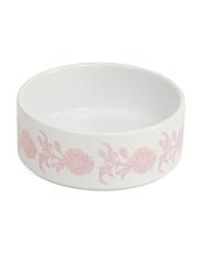 Dahlia Floral Ceramic Pet Bowl | TJ Maxx
