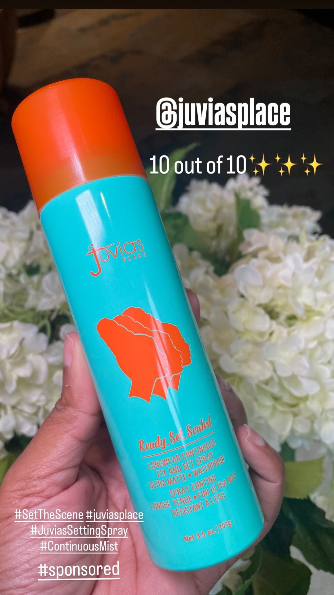@juviasplace  #SetTheScene #juviasplace
#JuviasSettingSpray #ContinuousMist #sponsored  10 out of 10✨✨✨