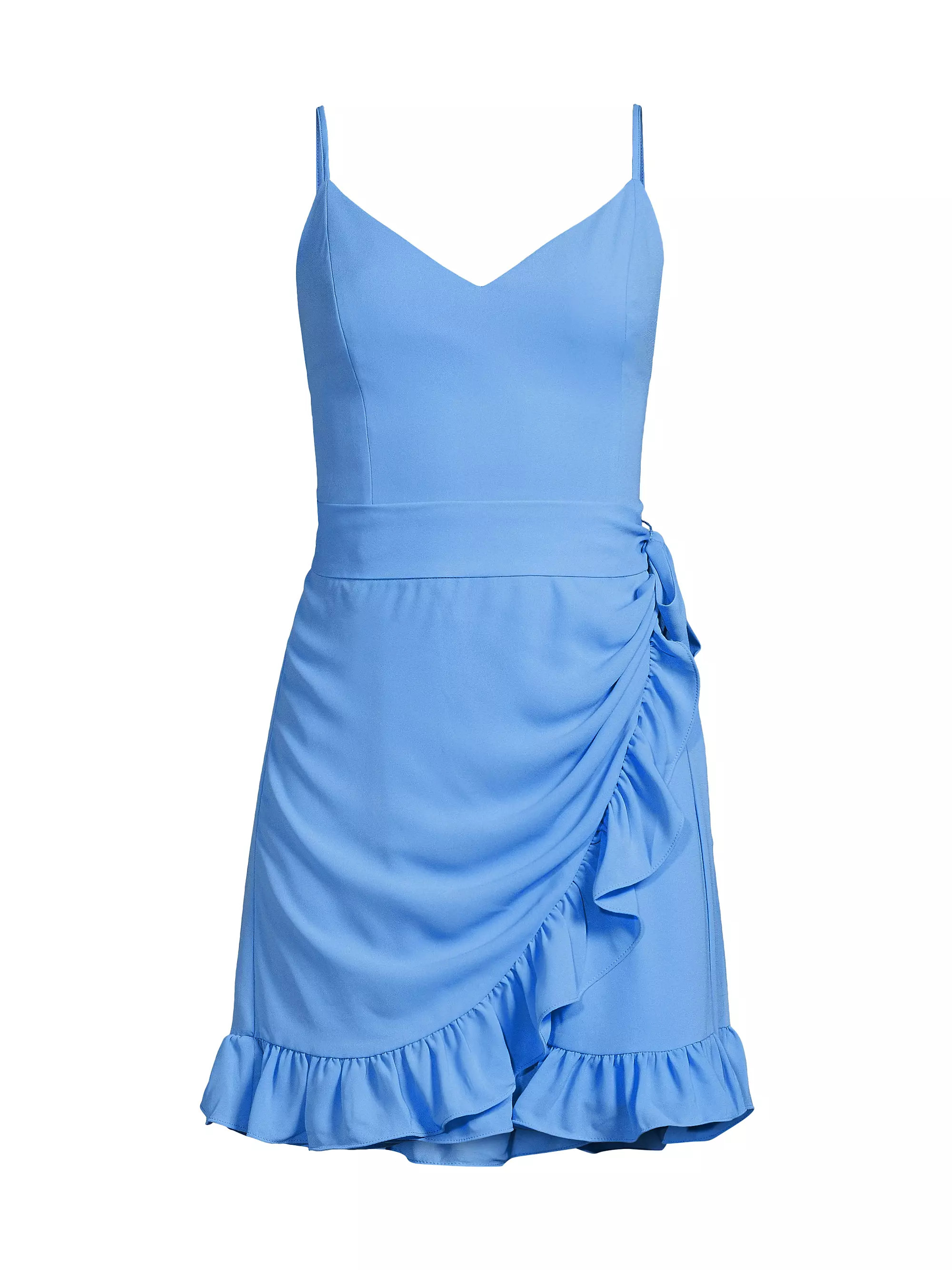 Alisa Belted Wrap-Effect Minidress | Saks Fifth Avenue