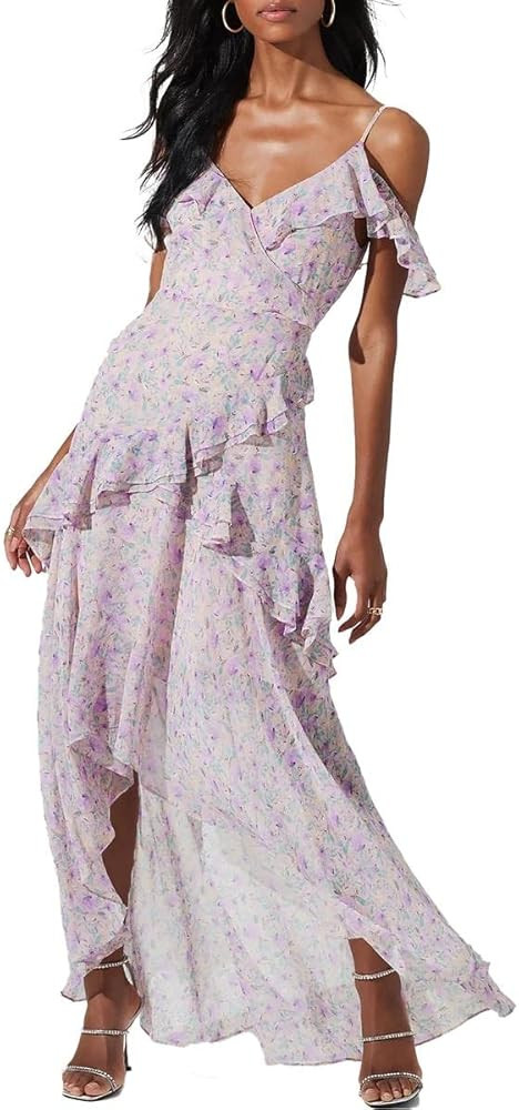 ASTR the label Pemberley Women's Floral Print Off The Shoulder Maxi Dress | Amazon (US)