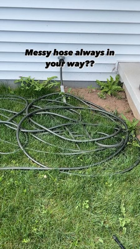 Part of getting our porch cleaned up meant finally doing something about our hose always laying around in our grass! This seriously took about 15 seconds and instantly made our front yard look so much cleaner using just a spade bit and a plastic planter! I can’t believe I waited so long to do this! Shop items in my profile #diytutorial #easydiy #yardwork #frontyard #hosereel #homediy #homediyproject #showemyourdiy #aabhome #easyproject 

#LTKhome #LTKSeasonal #LTKfindsunder50